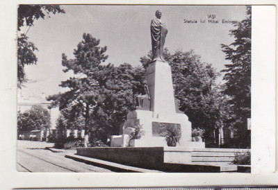 bnk cp Iasi - Statuia lui Mihai Eminescu - circulata foto
