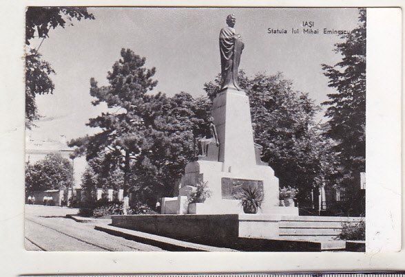 bnk cp Iasi - Statuia lui Mihai Eminescu - circulata