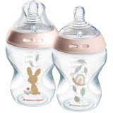 Tommee Tippee Natural Start Anti-Colic biberon pentru sugari Slow Flow 0m+ 2x260 ml