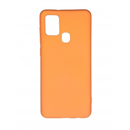 Husa Capac Silicon Matt Premium Samsung A217 Galaxy A21s, Orange