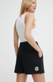 Cumpara ieftin Karl Lagerfeld pantaloni scurti x Darcel Disappoints femei, culoarea negru, cu imprimeu, high waist