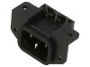 Conector Alimentare AC Soclu Tată 10A 250V IEC 60320 THT