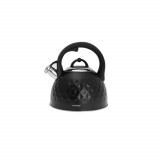 Ceainic traditional din oțel inoxidabil, capacitate 3 litri, negru, Klausberg