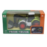 Tractor verde cu cupa frontala, jucarie copii 3+ ani, 175x65x80 mm