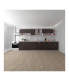 Bucatarie Roza 350cm Completa, PAL Melaminat Wenge, Corpuri Sus/Jos, Livrare Rapida