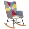 Scaun balansoar, mozaic, material textil - 1