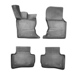 Covorase Auto Cauciuc Tip Tavita Land Rover Freelander 2 II (2007-2014) +Protectie Tunel Spate, Negre, ALM