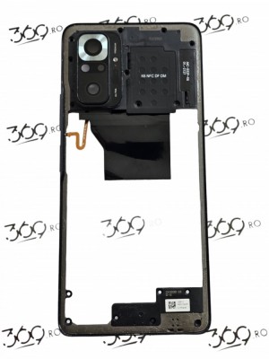 Mijloc rama carcasa Xiaomi REDMI NOTE 10 PRO (4G) BLACK SWAP foto