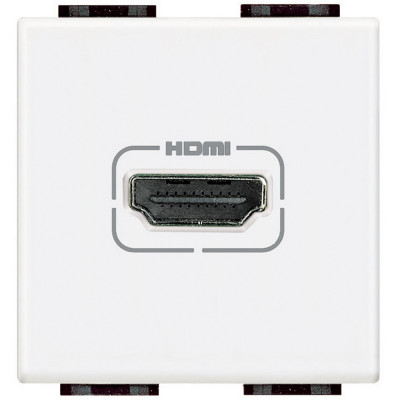 Priza conector HDMI Living Light Bticino 2M alb N4284 foto