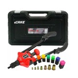 Pistol manual pentru nituit piulițe M3&ndash;M12 cu accesorii și valiză, Verke