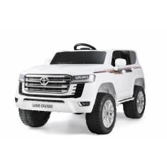 Masinuta electrica pentru 2 copii, Toyota Land Cruiser 140W 12V PREMIUM, alba