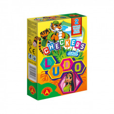 Set doua mini jocuri educative Nu te supara frate si CHECKERS, Alexander Games EduKinder World