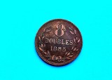 8 Doubles 1885 Guernsey-Rar