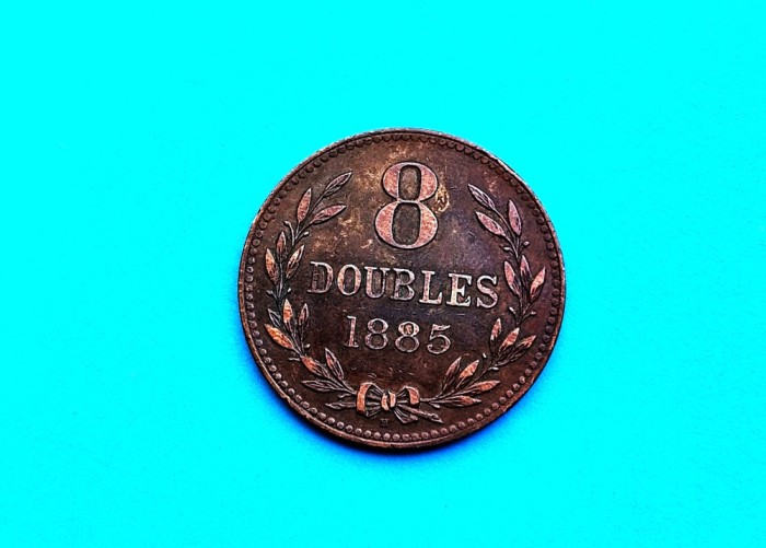 8 Doubles 1885 Guernsey-Rar