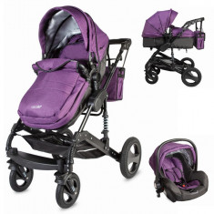 Carucior 3 in 1 transformabil Coccolle Oppa Violet foto