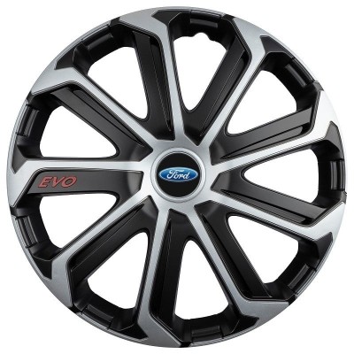 Set 4 Capace Roti Evo Gri-Negru R16, pentru FORD foto