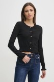 Gaudi cardigan femei, culoarea negru, light, 511BD53018