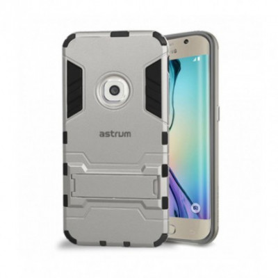 Husa Capac Astrum TC IRONMAN Samsung G925 Galaxy S6 EDGE Silver foto
