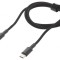 Cablu USB 2.0 Apple Lightning și USB C 1m 20W negru