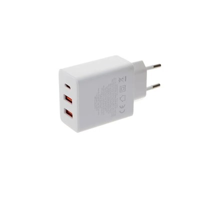 INCARCATOR RETEA Baseus Cube, Quick Charge 30W, 1 x USB Type-C Output 5V/3A, 2 x USB, alb &amp;quot;P10111402213-00&amp;quot; (timbru verde 0.18 lei) - 6932172651145 foto
