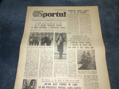ZIARUL SPORTUL 27 DECEMBRIE 1983 foto