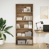 vidaXL Bibliotecă, stejar artizanal, 80x30x189 cm, lemn prelucrat 3314677