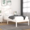 VidaXL Cadru de pat single, alb, 90x190 cm, lemn masiv de pin 3103899