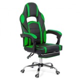 SCAUN GAMING CU SUPORT DE PICIOARE OFF 302 VERDE