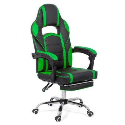 SCAUN GAMING CU SUPORT DE PICIOARE OFF 302 VERDE foto