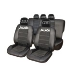 Set Huse Scaune Universale Din Piele Ecologică Si Alcantara Personalizate Cu Audi