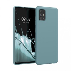 Husa Kwmobile pentru Samsung Galaxy A51, Silicon, Verde, 51196.207