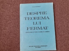 DESPRE TEOREMA LUI FERMAT M. M. Postnikov