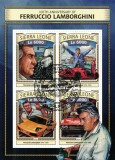 SIERRA LEONE 2016 - Automobile Lamborghini, aniversare 100 de ani / bloc nou CTO