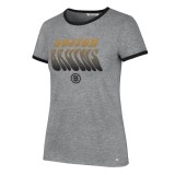 Boston Bruins tricou de dama Letter Ringer grey - L