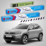 Cumpara ieftin Ștergătoare Dacia Duster III P1310 2024-prezent | Set Față și Spate Flat Premium &ndash; TeamCar&reg;