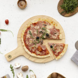Livoo Set tocator pentru pizza, 30 cm, lemn GartenMobel Dekor, vidaXL