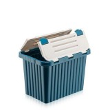 Cutie depozitare 16 L cu, capac incorporat, din plastic color