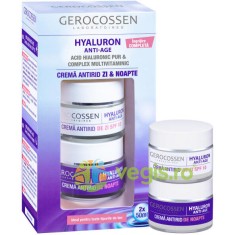 Crema Antirid de Zi SPF10 +Crema Antirid de Noapte Set Hyaluron 50ml+50ml