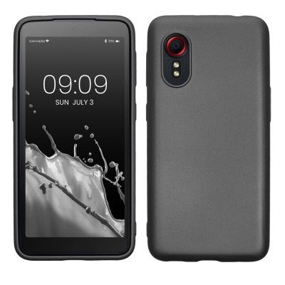 Husa kwmobile pentru Samsung Galaxy Xcover 5, Silicon, Gri, 57527.232 foto