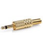 Mufa conector Jack mono 3.5mm tata auriu Nedis CAVC22980GD