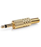 Mufa conector Jack mono 3.5mm tata auriu Nedis CAVC22980GD