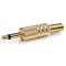 Mufa conector Jack mono 3.5mm tata auriu Nedis CAVC22980GD