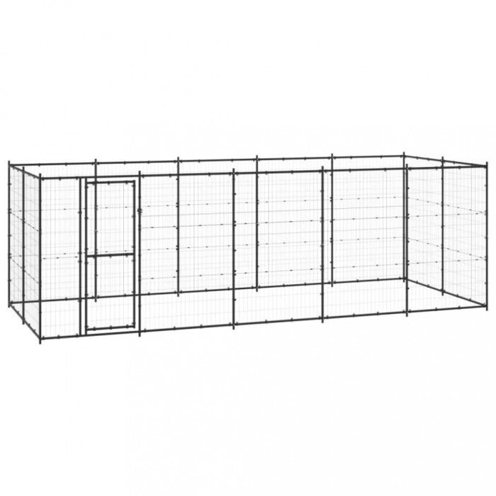 Padoc pentru c&acirc;ini de exterior, 12,1 m&sup2;, oțel