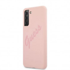 Husa Cover Guess Silicone Vintage pentru Samsung Galaxy S21 Plus Pink foto