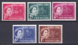 DB1 Colonii South Whest Africa 1953 Incoronarea QEII 5 v. MNH