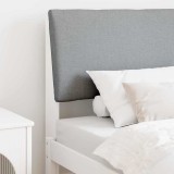 vidaXL Tăblie tapițată Gri deschis 90 cm Lemn de pin masiv 879308