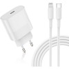 Incarcator Rapid 20W USB-C Lightning, Cablu 1.5m, Compatibil iPhone 15 Pro Max, Alb