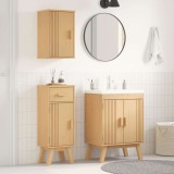 VidaXL Set de Mobilier pentru Baie 3 pcs Maro 114 x 43 x 73.5 cm