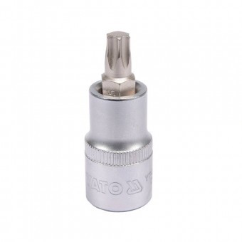 Bit TORX T45, cu adaptor prindere patrat 1/2&quot;, Yato lungime 50 mm