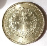 FRANTA 50 FRANCI 1976 ARGINT CU PATINA UNC, Europa